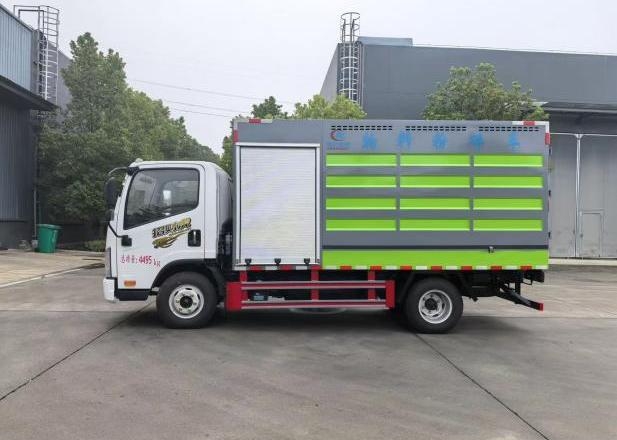 解放12方物料粉碎车 实拍图