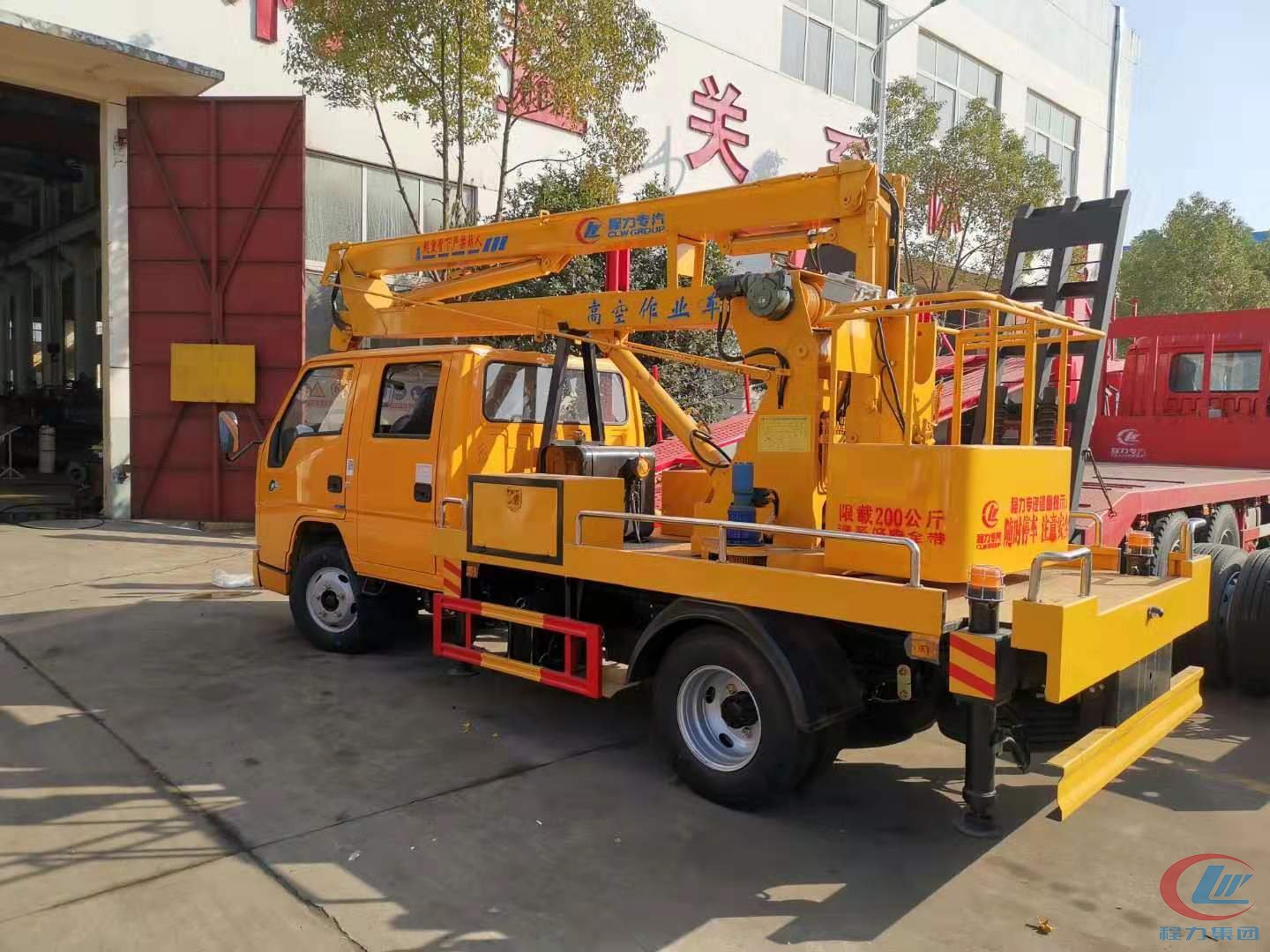 国六江铃顺达蓝牌高空作业车 实拍图