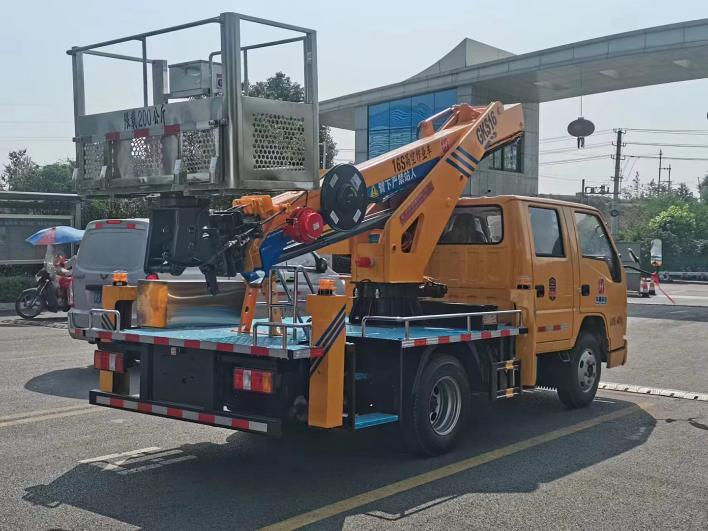 江铃顺达16米-17.5米双排伸缩臂高空作业车 实拍图