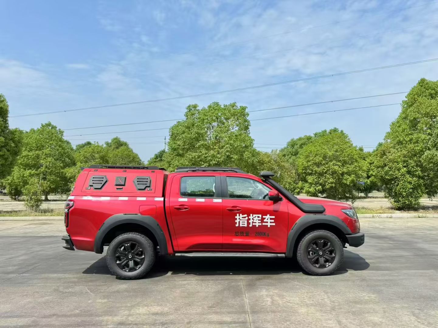 程力牌长城炮皮卡四驱消防应急指挥车 实拍图