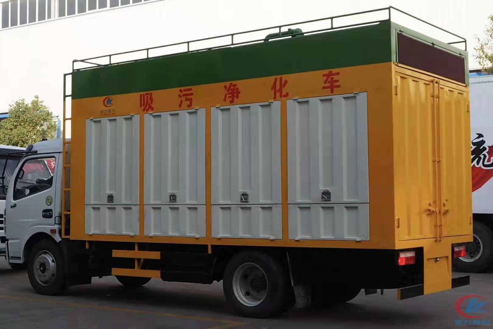程力东风多利卡D7吸污净化车,污水净化车 实拍图