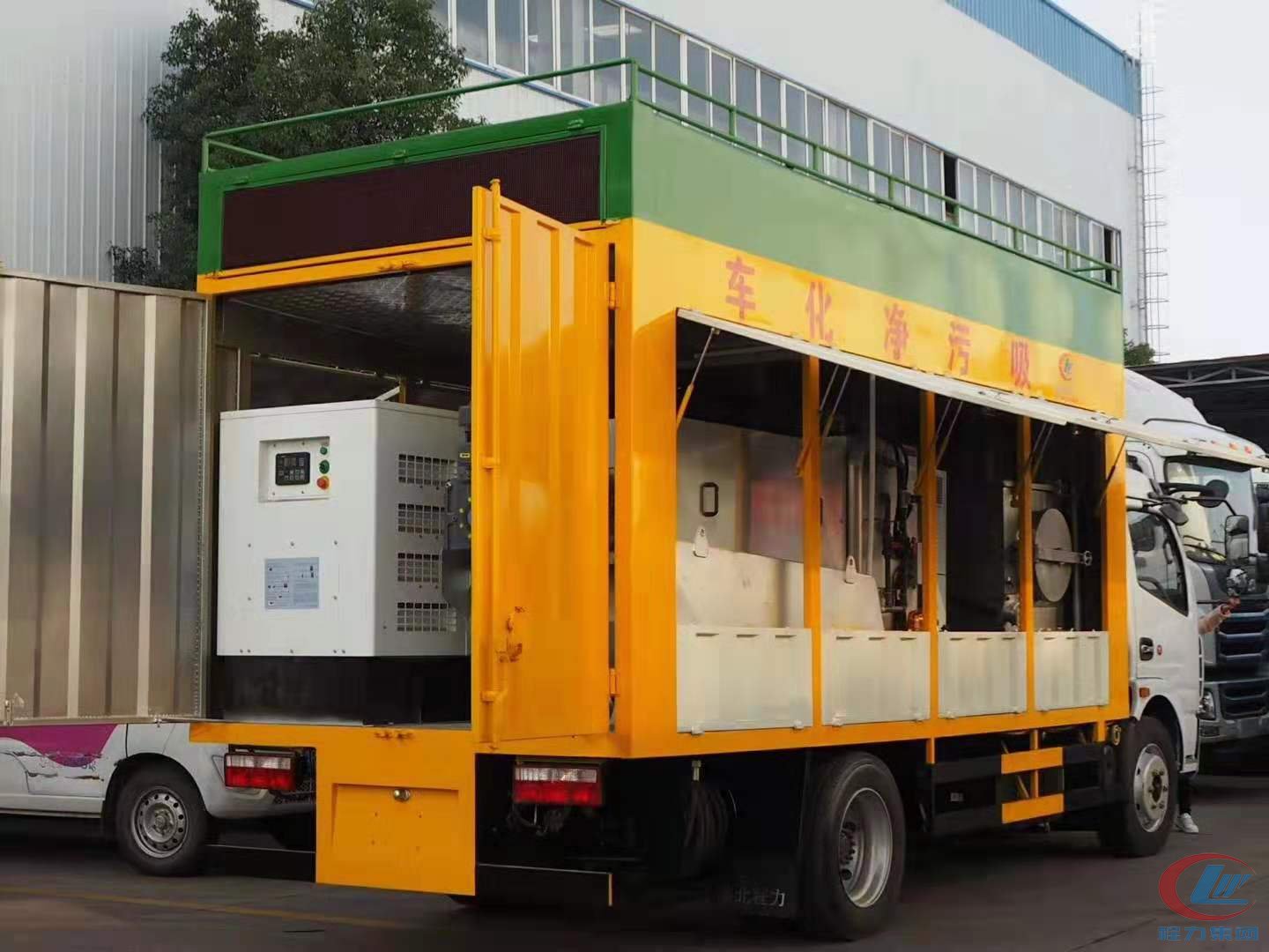 程力东风多利卡D7吸污净化车,污水净化车 实拍图