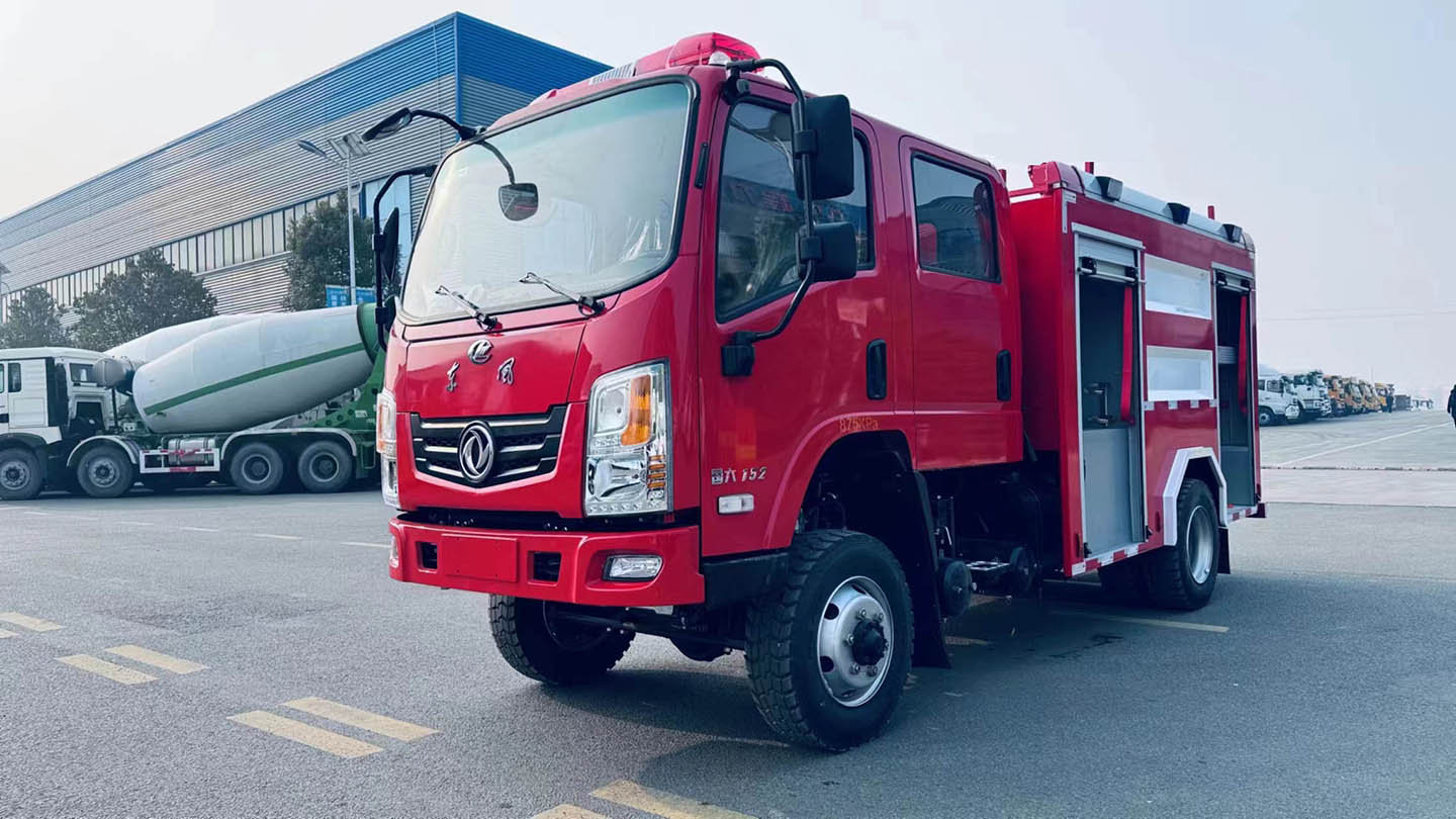 四驱远程供水管线车,3000米水带敷设消防车 实拍图