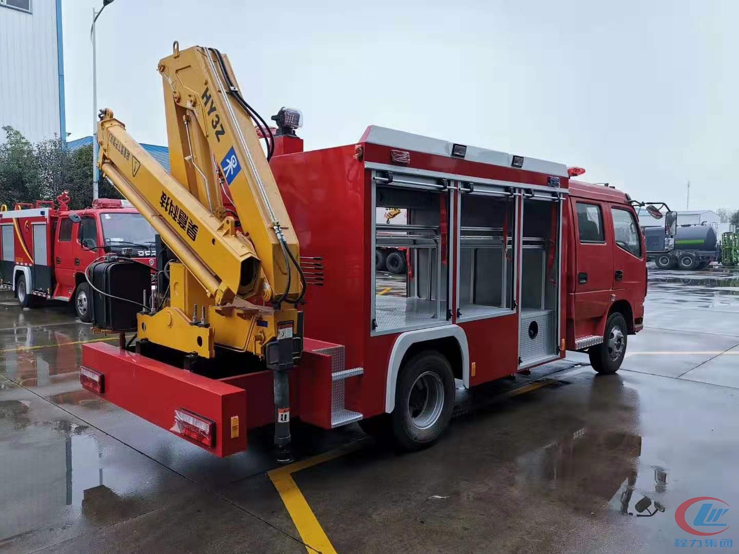 程力集团工程抢险消防车 实拍图