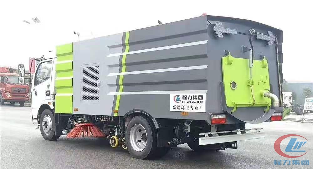 国六程力威牌东风大多利卡9方洗扫车 实拍图