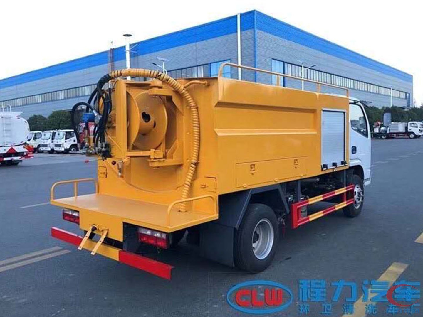 国六东风福瑞卡蓝牌高压清洗车 实拍图