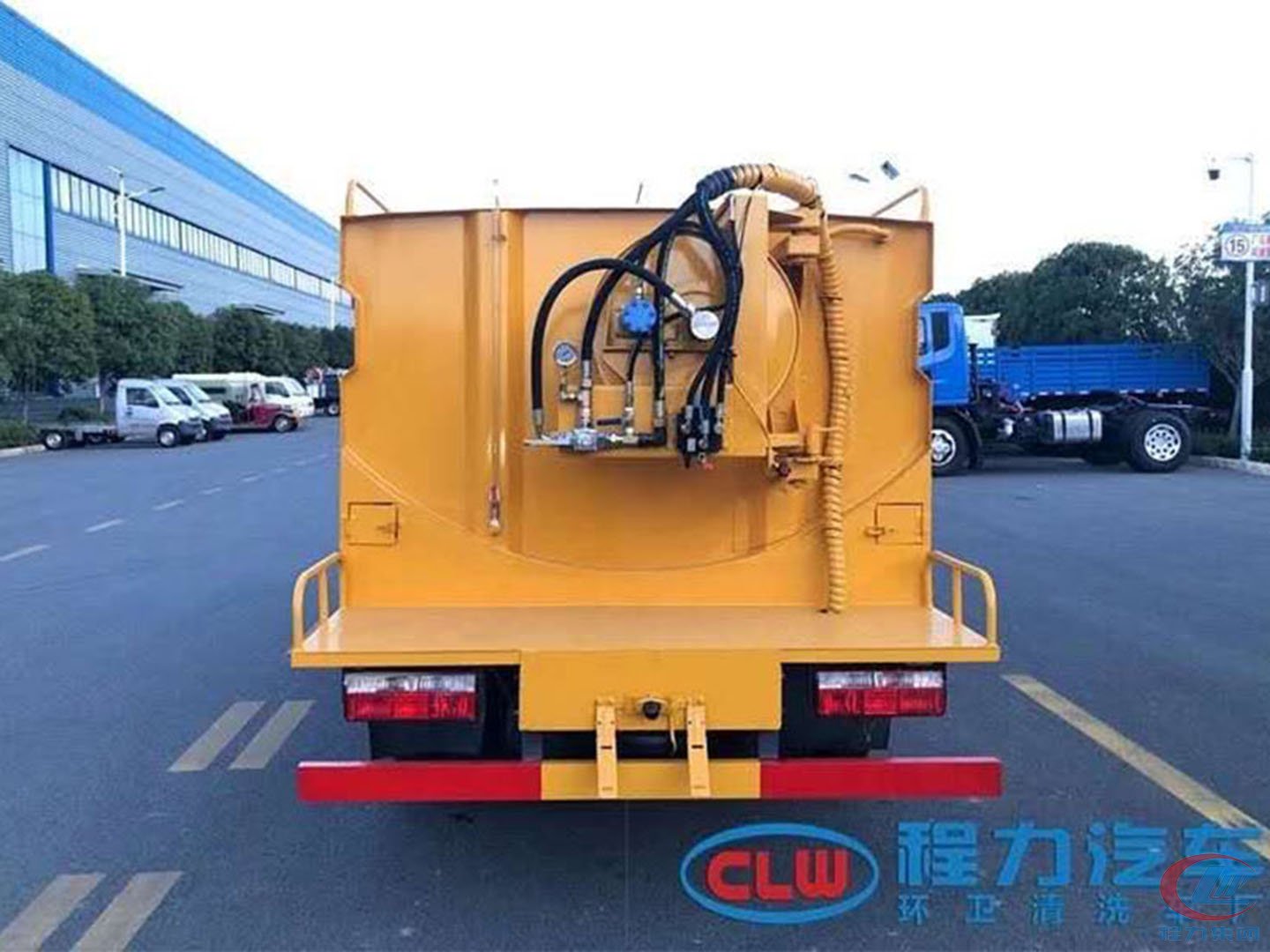 国六东风福瑞卡蓝牌高压清洗车 实拍图