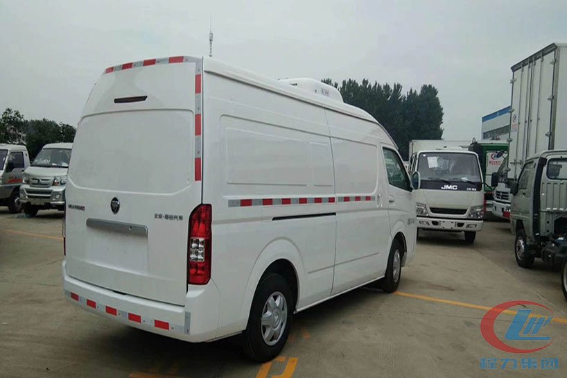 福田G9汽油单排冷藏车 实拍图