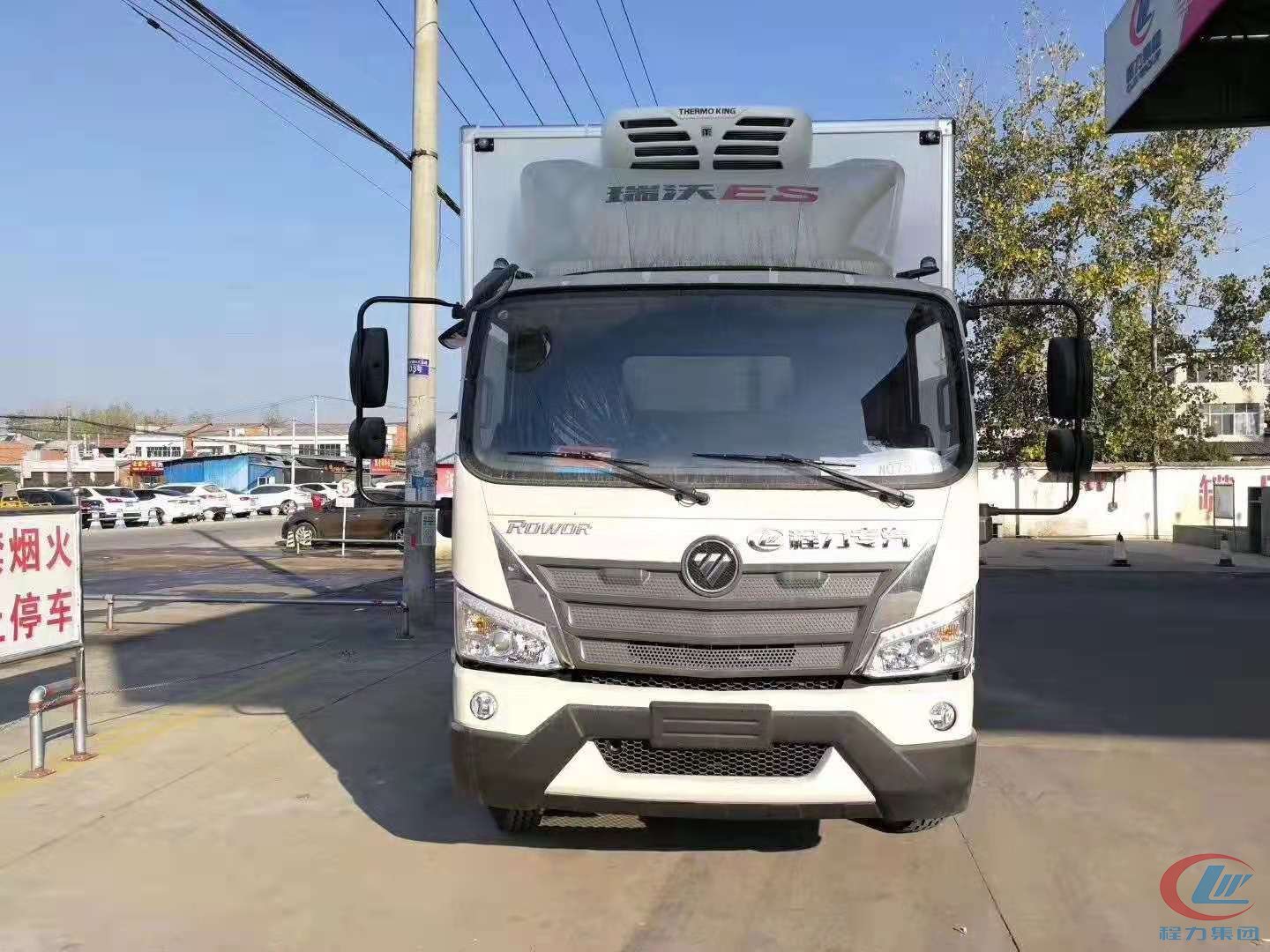 福田瑞沃大马力蓝牌冷藏车 实拍图