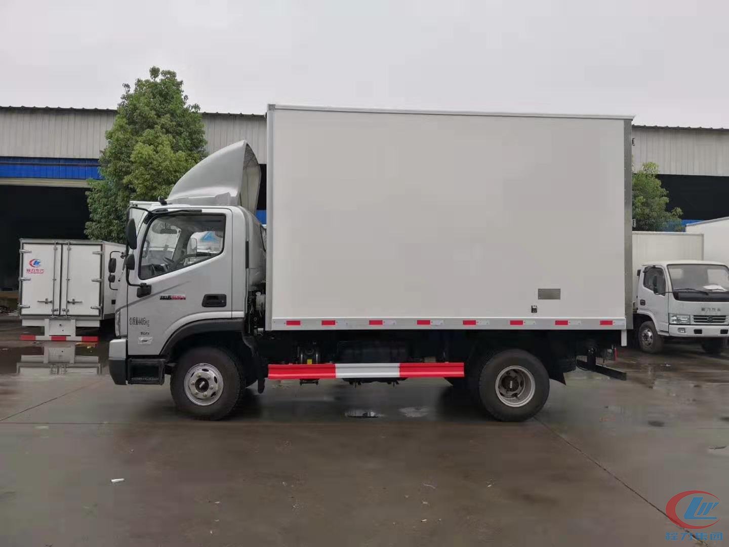 程力小霸王冷藏车福田瑞沃重载蓝牌冷藏车 实拍图