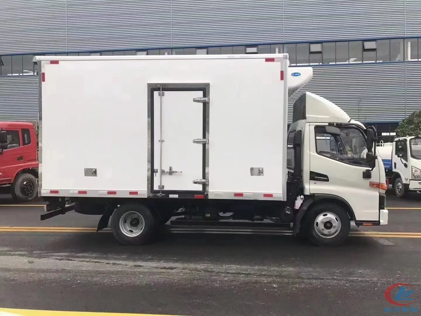 程力集团国六江淮骏铃V5冷藏车 实拍图