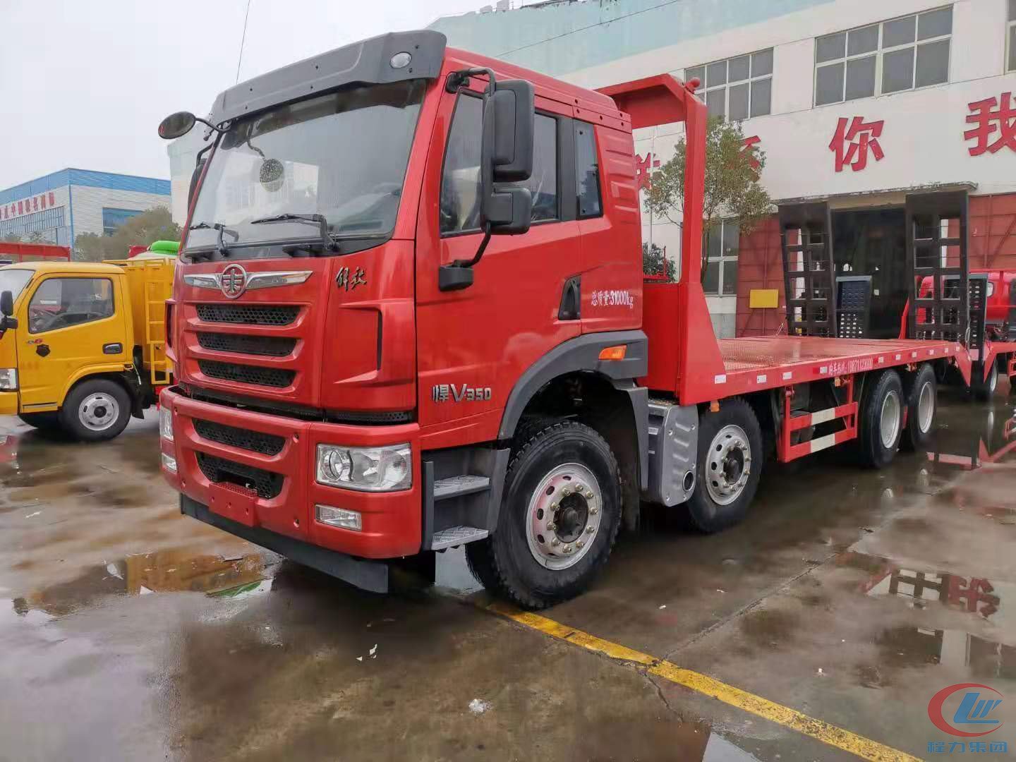解放悍V前四后八平板车