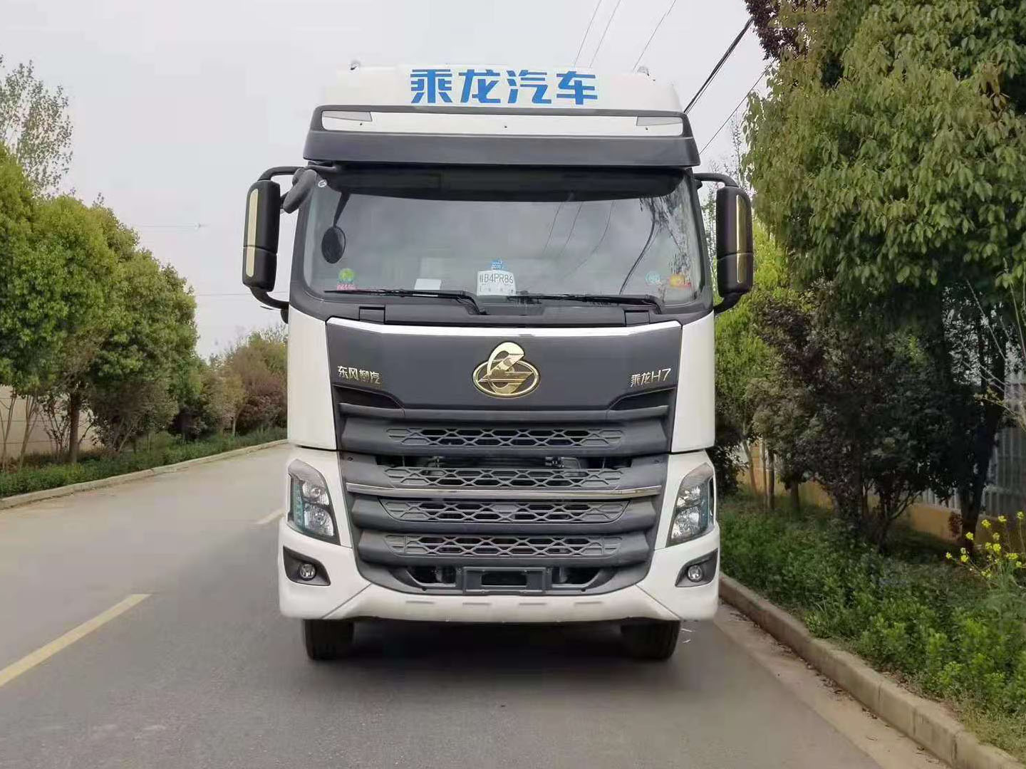 国六东风柳汽乘龙前四后八40方散装饲料车 实拍图