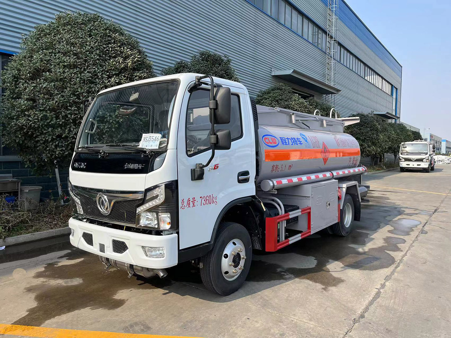 国六程力牌东风小福瑞卡/多利卡5方加油车