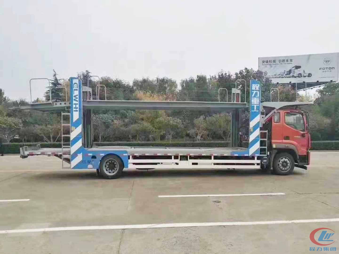 程力重工福田瑞沃ES5五位轿运车 实拍图