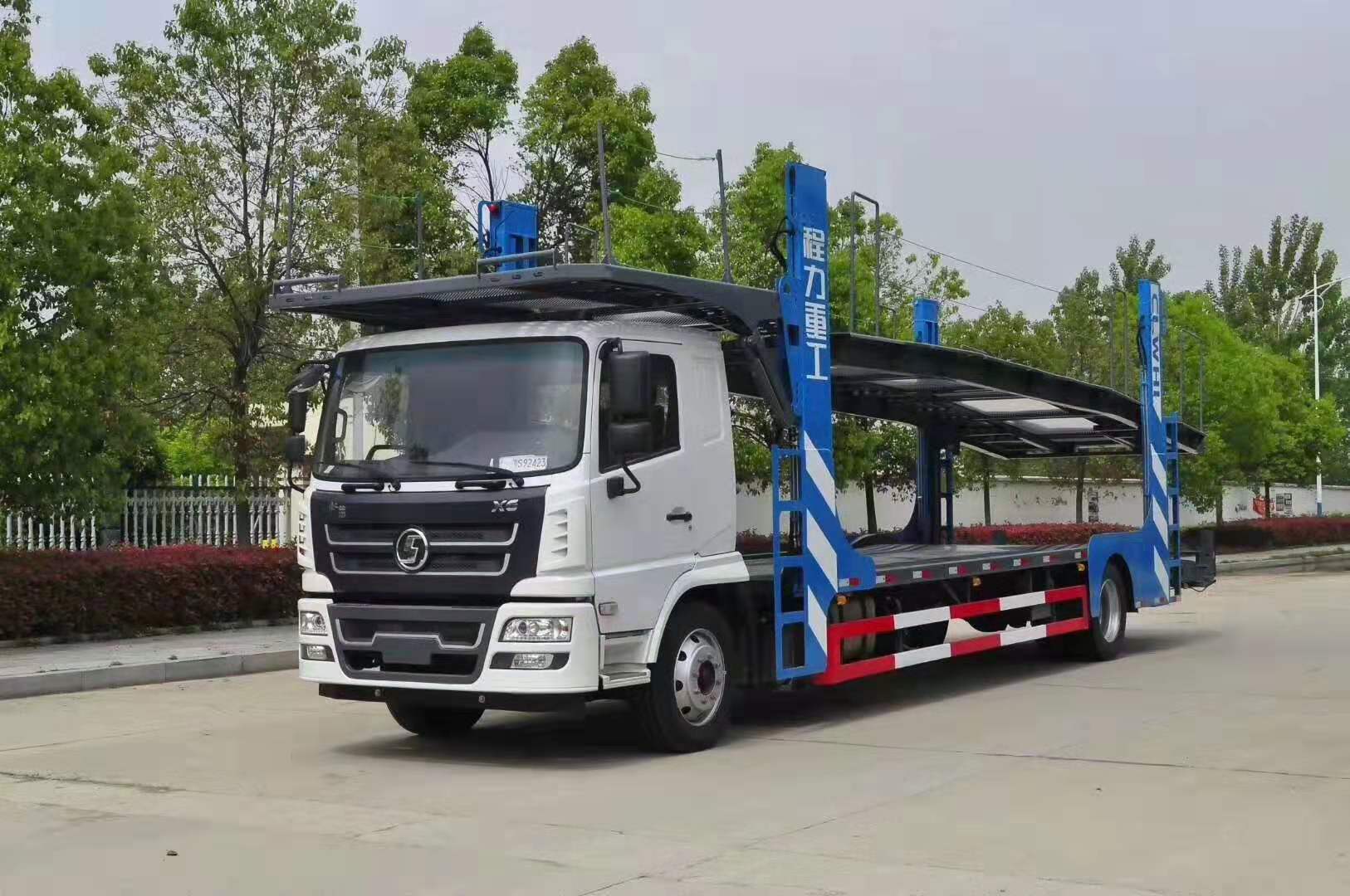程力集团重工陕汽轩德五位轿运车 实拍图