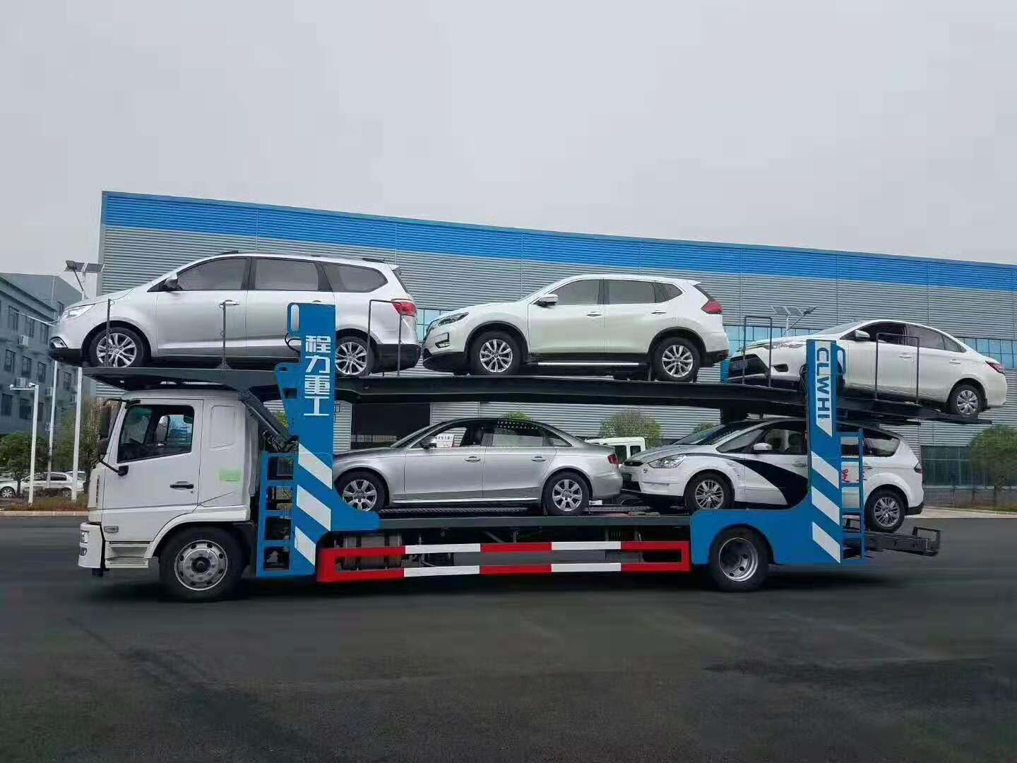 程力集团重工陕汽轩德五位轿运车 实拍图
